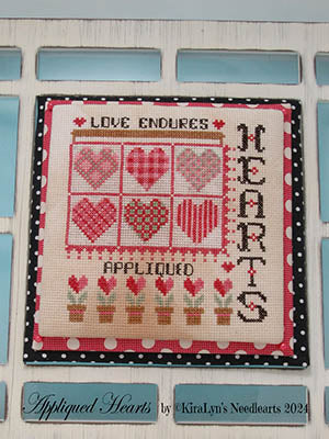 Appliqued Hearts - Kiralyn's Needlearts