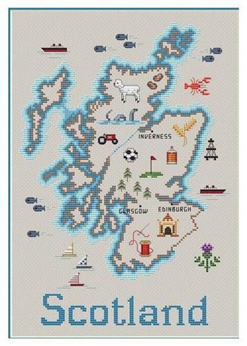 Scotland Map - Sue Hillis Designs