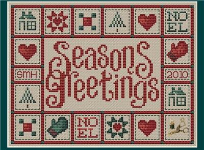 Seasons Greetings (Christmas Quilt) - Sue Hillis Designs