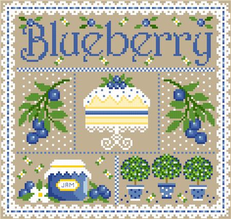 Blueberry Sampler - Sugar Stitches Design