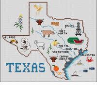 Texas Map - Sue Hillis Designs