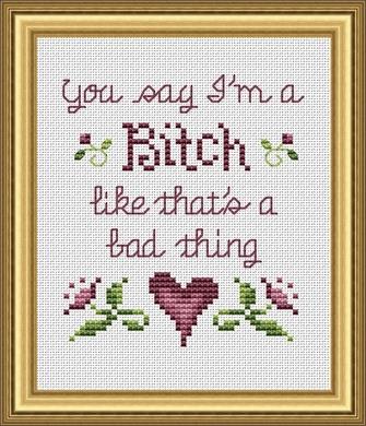 Bitch - White Willow Stitching