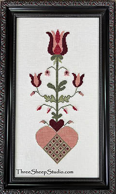 Hearts And Petals: 1776 Fraktur - Three Sheep Studio