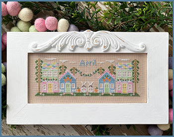 April Mini Village: Monthly Mini Village Series - Country Cottage Needleworks