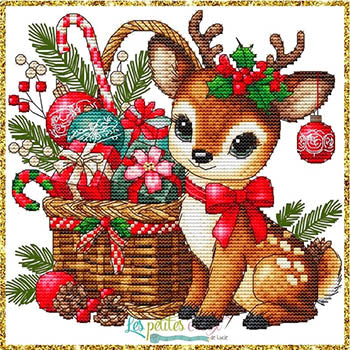 Festive Reindeer - Les Petites Croix De Lucie