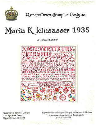 Maria Kleinsasser 1935 - Queenstown Sampler Designs
