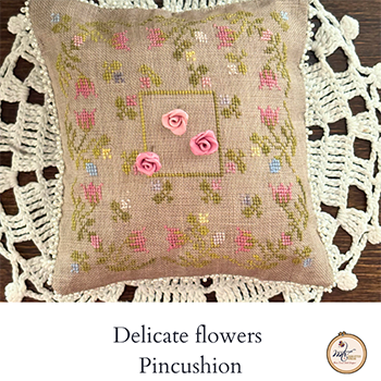 Delicate Flowers Pincushion - MTV Designs