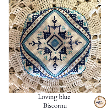 Loving Blue Biscornu - MTV Designs