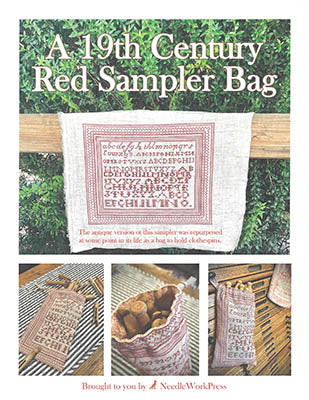 A 19th Century Red Sampler Bag - Needle WorkPress