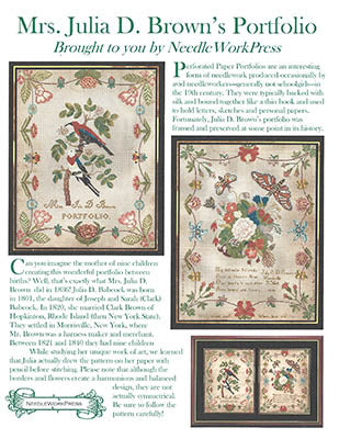 Mrs. Julia D. Brown's Portfolio - Needle WorkPress