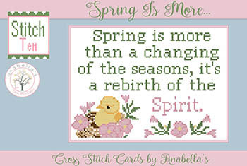 Spring Is More: Cross Stitch Cards - Anabella's