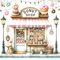 Donut Shop Magnet - Les Petites Croix De Lucie