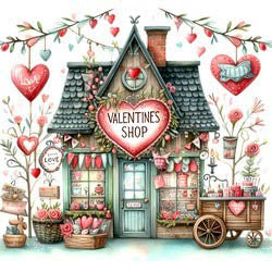 Valentine's Shop Magnet - Les Petites Croix De Lucie