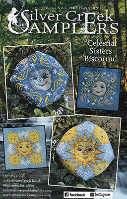 Celestial Sisters Biscornu - Silver Creek Samplers