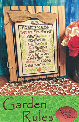 Garden Rules - Boulder Valley Stitching