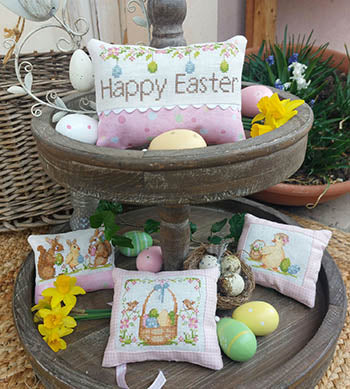 Happy Easter Set Cuscinetti - Serenita Di Campagna