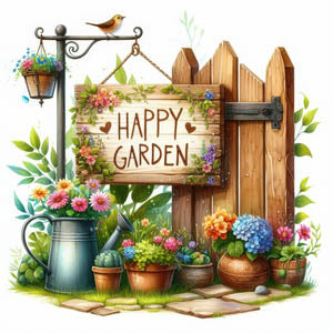 Happy Garden Magnet - Les Petites Croix De Lucie