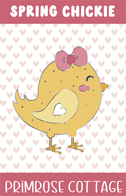 Spring Chickie Needle Minder - Primrose Cottage Stitches