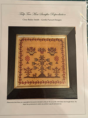 Tulip Tree Mini Sampler Reproduction - Gentle Pursuit Designs