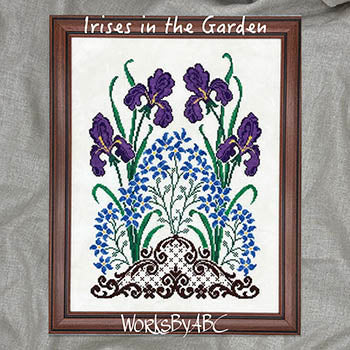 Irises In The Garden - Works by ABC