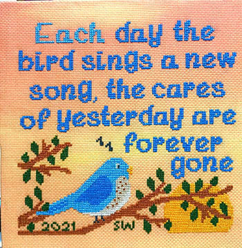 Blue Bird Serenade - Sister Lou Stitches