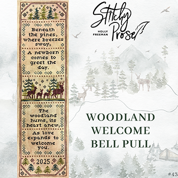 Woodland Welcome Bell Pull - Stitchy Prose