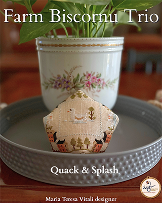 Farm Biscornu Trio: Quack & Splash - MTV Designs