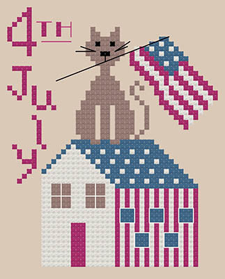 Patriotic Cat - Romy's Creations