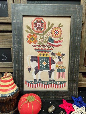 Stars, Stripes & MooLinda - Quaint Rose NeedleArts