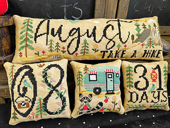 August Take A Hike - Quaint Rose NeedleArts