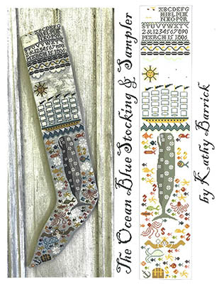 Ocean Blue Stocking - Kathy Barrick