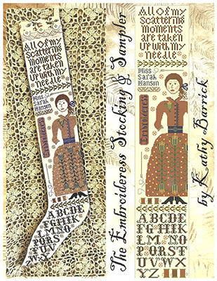 Embroideress Stocking & Sampler - Kathy Barrick