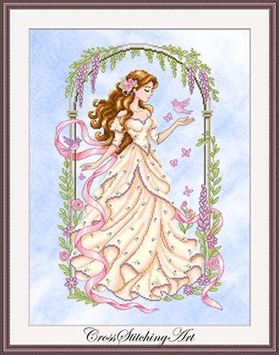 Florienne The Fluttering Charm - Cross Stitching Art