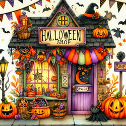 Halloween Shop Magnet - Les Petites Croix De Lucie