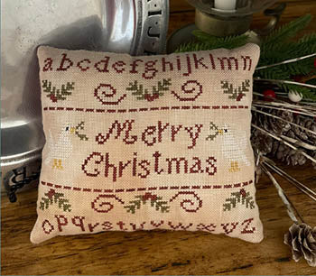 Merry Christmas Sampler Pillow - Mani Di Donna