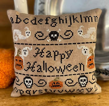 Happy Halloween Sampler Pillow - Mani Di Donna