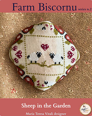 Sheep In The Garden Biscornu - MTV Designs