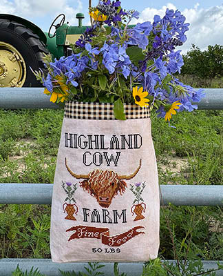 Highland Cow Feed Sack - Carriage House Samplings