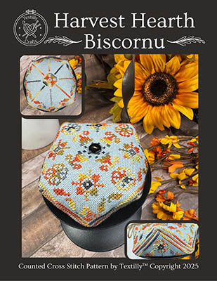 Harvest Hearth Biscornu - Textilly Crafts