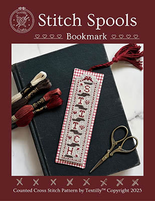 Stitch Spools Bookmark - Textilly Crafts
