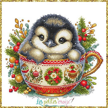 Christmas Animal Cup: Penguin - Les Petites Croix De Lucie