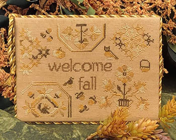Welcome Fall Quaker - Wildflower Stitching LLC