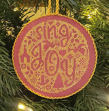 Sing Joy Bauble - Wildflower Stitching LLC