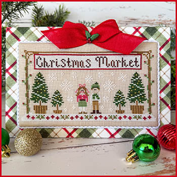 Christmas Market Banner: Christmas Market Series - Country Cottage Needleworks