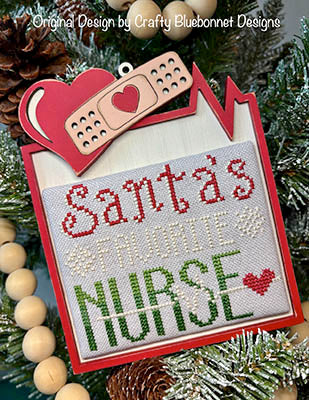 Santa's Favorite Nurse - Crafty Bluebonnet Designs