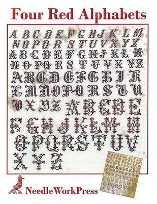 Four Red Alphabets - Needle WorkPress