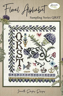 Floral Alphabet Sampling Series: QRST - Jeannette Douglas Designs