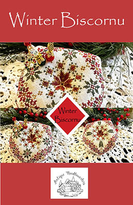 Winter Biscornu - Antique Needleworkers