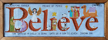 Believe In Christmas - Sister Lou Stitches