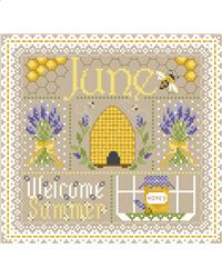 June: Monthly Sampler - Sugar Stitches Design